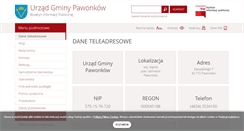 Desktop Screenshot of bip.pawonkow.pl
